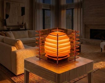Modern Color-Changing Acrylic Table Lamp – 3D LED Night Light, Cozy Ambient Lighting