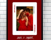 Custom Playing Card Photo Print, Custom Photo Album-Personalized Poker Cards Template,Anniversary Gift For Her (Digital Download)