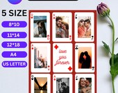 Personalized Playing Card Photo Collage, Custom Photo Album,Custom Poker Card Template,Custom Deck of Cards,Custom Photo Print Playing Cards