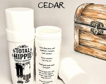 All Natural Deodorant - CEDAR - Organic, w/Essential Oils & Fragrances