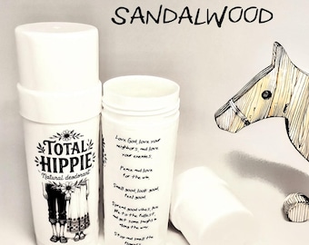 All Natural Deodorant - SANDALWOOD - Organic, w/Essential Oils & Fragrances