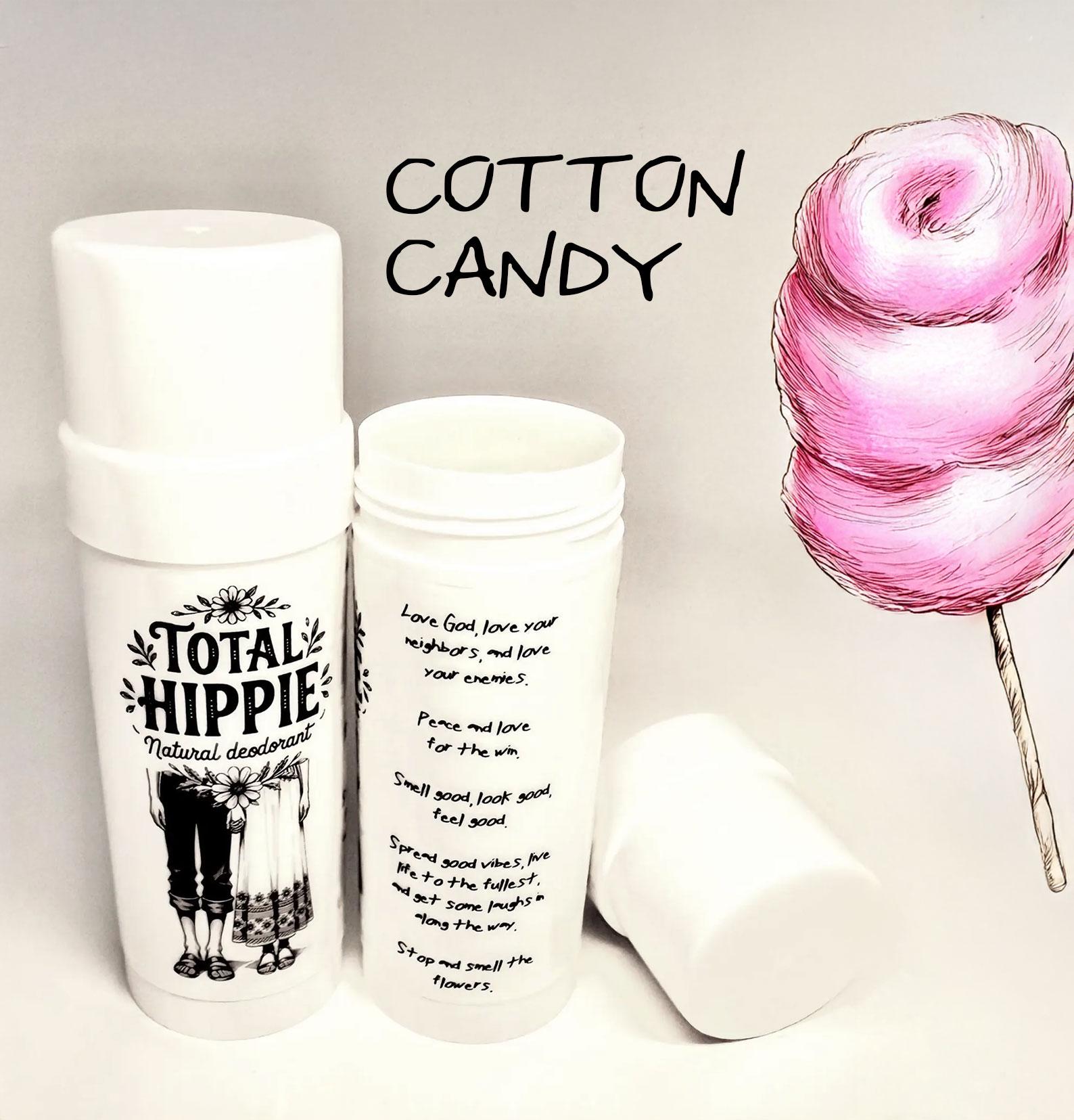 All Natural Deodorant - COTTON CANDY - Organic, w/Essential Oils & Fragrances