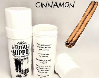 Deodorante completamente naturale - CANNELLA - Biologico, con oli essenziali e profumi
