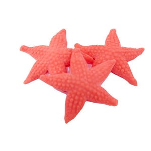 Light Coral Starfish Cabochon Seaside Beach 30mm (3) JB192