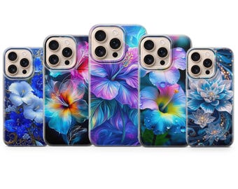 Lilly Flower Phone Case Lillies Tiger Lilly Cover for iPhone 17 Pro Max, 16e, 15, 14, 13&Samsung,S25 Ultra,S24 FE,A56,A16,Pixel 10 XL,9a,8,7