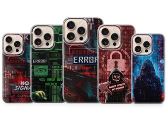 Internet haker phone case Haker Cover for iPhone 17 Pro Max, 16e, 15, 14, 13 & Samsung S25 Ultra, S24 FE, A56, A16, Pixel 10 XL, 9a, 8, 7