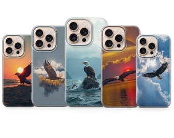 Eagle Phone Case Sky Bird Majestic Cover for iPhone 17, 16, 15, 14, 13, 12, 11, Samsung S25, S24, A16, A56, Pixel 10 Pro XL, 9A, 8Pro, 7A,7
