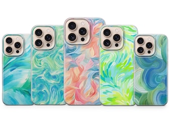 Abstract art phone case Colorful Cover for iPhone 17 Pro Max, 16e, 15, 14, 13 & Samsung S25 Ultra, S24 FE, A56, A16, Pixel 10 XL, 9a, 8, 7