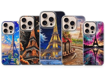 Franc in Paris phone case Eiffel Tower Cover for iPhone 17 Pro Max, 16e,15, 14, 13 & Samsung S25 Ultra, S24 FE, A56, A16, Pixel 10 XL,9a,8,7