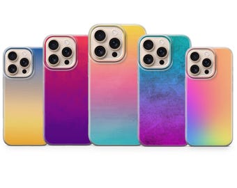 Ombre Colours Phone Case Gradient Tones Cover for iPhone 17 Pro Max, 16e, 15, 14, 13 & Samsung S25 Ultra, S24 FE, A56,A16,Pixel 10 XL,9a,8,7