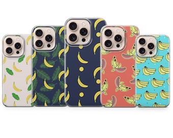 Banana Phone Case Berry Yellow Fruit Cover for iPhone 17 Pro Max, 16e, 15, 14, 13 & Samsung S25 Ultra, S24 FE, A56, A16, Pixel 10 XL, 9a,8,7