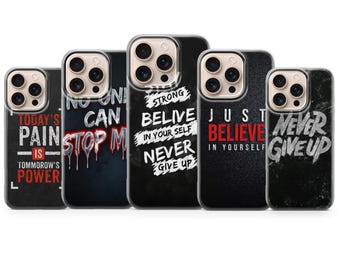 motivational phone case, Cover for iPhone 17 Pro Max, 16e, 15, 14, 13 & Samsung S25 Ultra, S24 FE, A56, A16, Pixel 10 XL, 9a, 8, 7
