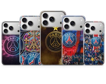 PSG Phone Case Paris Saint German Football Cover for iPhone 17 Pro Max, 16e, 15,14,13&Samsung S25 Ultra,S24 FE,A56,A16,Pixel 10 XL, 9a, 8, 7