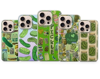 Pickles Phone case dill Pickle aesthetic Cover for iPhone 17 Pro Max, 16e, 15, 14, 13 & Samsung S25 Ultra, S24 FE,A56,A16,Pixel 10 XL,9a,8,7