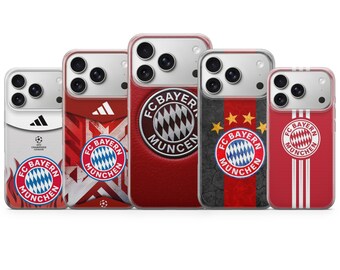 FC Bayern München phone case Football Cover for iPhone 17 Pro Max, 16e, 15, 14, 13 & Samsung S25 Ultra, S24 FE, A56,A16, Pixel 10 XL,9a,8, 7