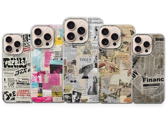 Newspaper phone case today news Cover for iPhone 17 Pro Max, 16e, 15, 14, 13 & Samsung S25 Ultra, S24 FE, A56, A16, Pixel 10 XL, 9a, 8, 7