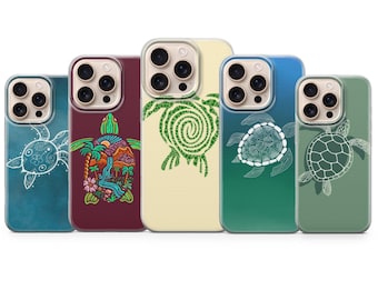 Sea Turtle Phone Case Sea Life animal Cover for iPhone 17 Pro Max, 16e, 15, 14, 13 & Samsung S25 Ultra, S24 FE, A56, A16, Pixel 10 XL,9a,8,7
