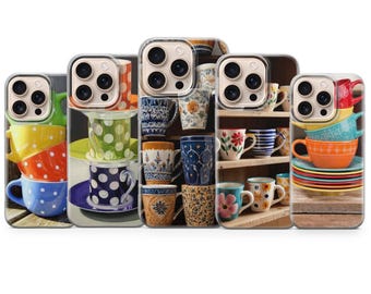 Tea time mug phone case mug Cover for iPhone 17 Pro Max, 16e, 15, 14, 13 & Samsung S25 Ultra, S24 FE, A56, A16, Pixel 10 XL, 9a, 8, 7