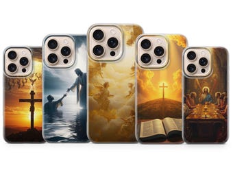 Jesus Phone Case Christ God Christian Cover Cover for iPhone 17 Pro Max,16e,15,14,13 & Samsung S25 Ultra, S24 FE, A56, A16,Pixel 10XL,9a,8,7