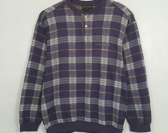 Vintage Gianni Valentino Designer Button Sweatshirt