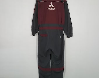 Vintage Midsubish Fuso Racing Team Worker Overall Jacke