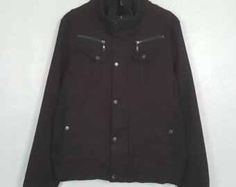 Vintage Semantic Design Punk Stil Jacke