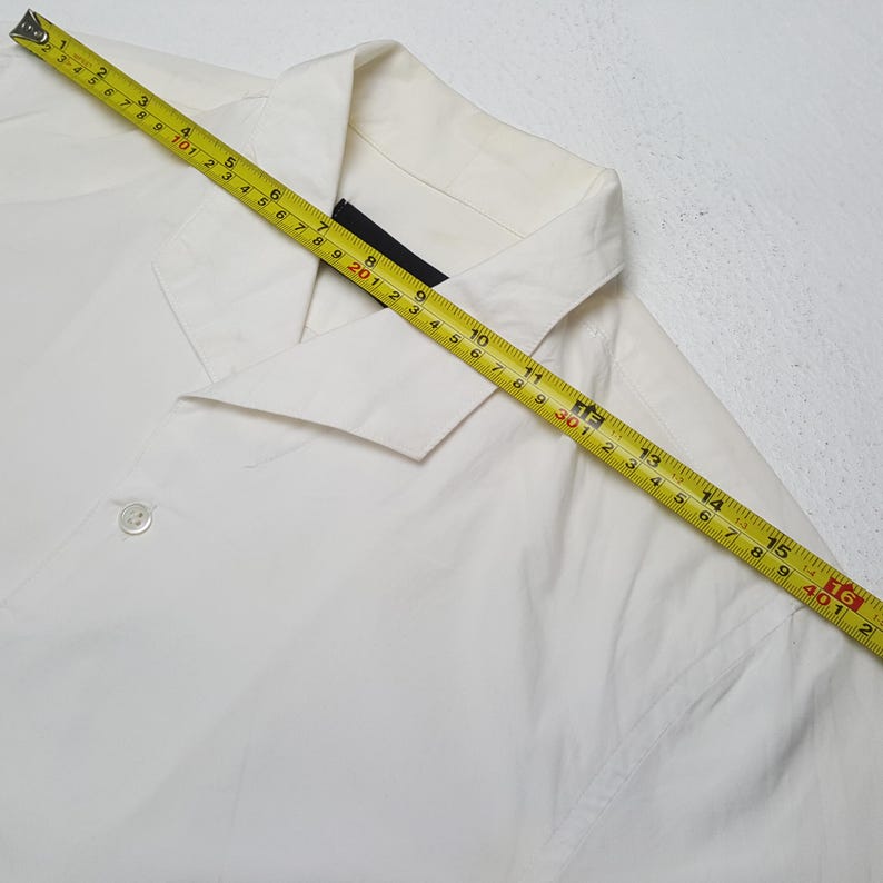 Vintage Comme Des Garcons Tricot White Button Up Shirt image 4