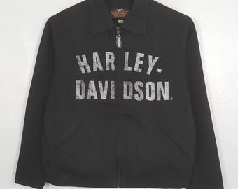 Vintage Harley Davidson Racing Motorsports Full Zip Jacket