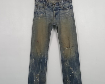 Vintage PRPS Japanese Brand Distressed Denim Jeans