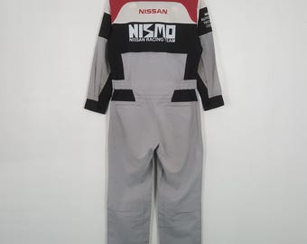 Vintage Nismo Nissan Racing Team Workwear Coverall Jacket
