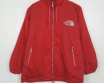 Chaqueta roja vintage con cremallera para exteriores de The North Face