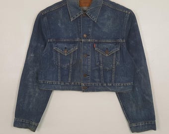 Vintage LEVI'S Button Up crop Denim Jacket