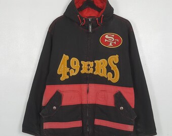 Sudadera con capucha vintage de los años 90 del equipo de fútbol americano San Francisco 49ers