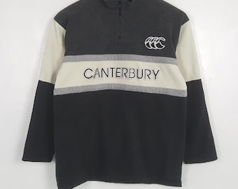 Vintage Canterbury Of New Zealand Rugby Half Zipper Sweatshirt