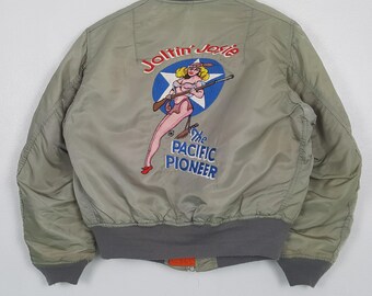 Chaqueta bomber reversible vintage Joltin Josie The Pacific Pioneer