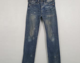 Vintage Levi's 501 Big E Selvedge Distressed  Denim Jeans