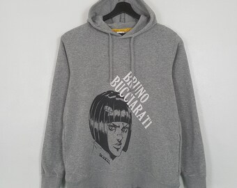 Vintage JoJo Bruno Bucciarati sudadera con capucha gris