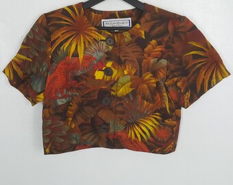 Camisa vintage de tweed de la diseñadora Yves Saint Laurent