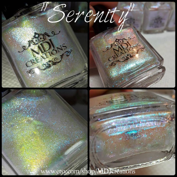 Serenity ~ Multi Chromatic Color Shift Rainbow Nail Polish by MDJ Creations