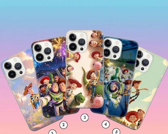 Toy Story-telefonskal Disney för iPhone 17 Air, 17 Pro, 16, 15, 14, 13, 12, Pixel 10, 9, 8, Samsung S25, S24, S23, S22, A54, A35, A34