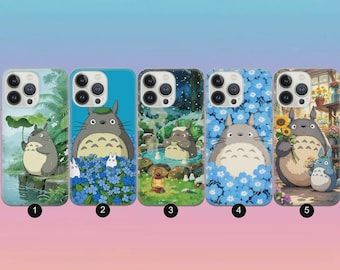 Studio Ghibli Phone Case Anime Aesthetic Art Case for iPhone 17 Pro, 16e, 15, 14, 13, 12, 11, Samsung S25 FE, S24, A17, A56, Pixel 10 Pro