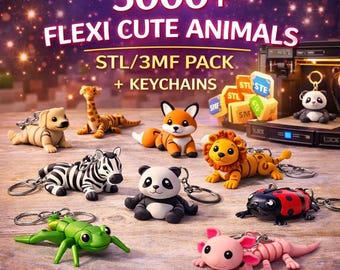5000+ Articulated Flexi Animals STL/3MF Pack (Image Catalog)