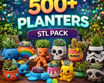 500+ Planter STL Files | 3D Printing Flower Pots, Home Decor (Image Catalog)