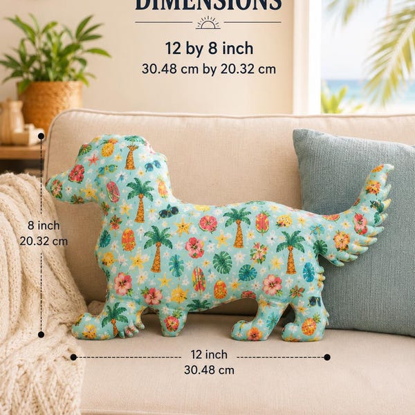Dog Sewing Pillow Pattern PDF | Cute Puppy Plush Sewing Pattern | A4 Printable Stuffed Animal Template | DIY Soft Toy | Beginner Friendly