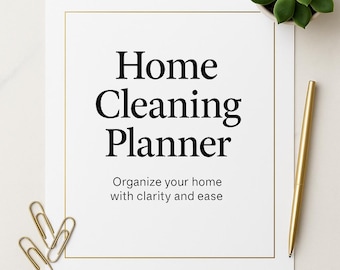 Home Cleaning Planner | Printable PDF