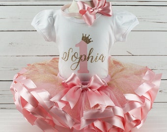 1st Birthday Outfit Girl Personalized First Birthday Outfit Baby Girl 1st Birthday Gift Girl 1st Birthday Girl First Birthday Gift Girl
