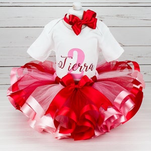 2nd Birthday Outfit Girl 2nd Birthday Party Dress 1st Birthday Outfit Girl First Birthday Personalized 2nd Birthday Gift for Toddler Girl image 6