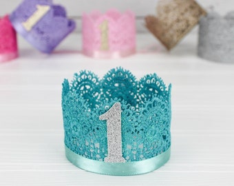First Birthday Crown Baby Girl 1st Birthday Crown 1st Birthday Princess Party Favor 1st Birthday Cake Topper Crown Cake Smash Photo Prop