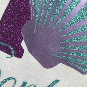 Personalized Mermaid Birthday Shirt Outfit