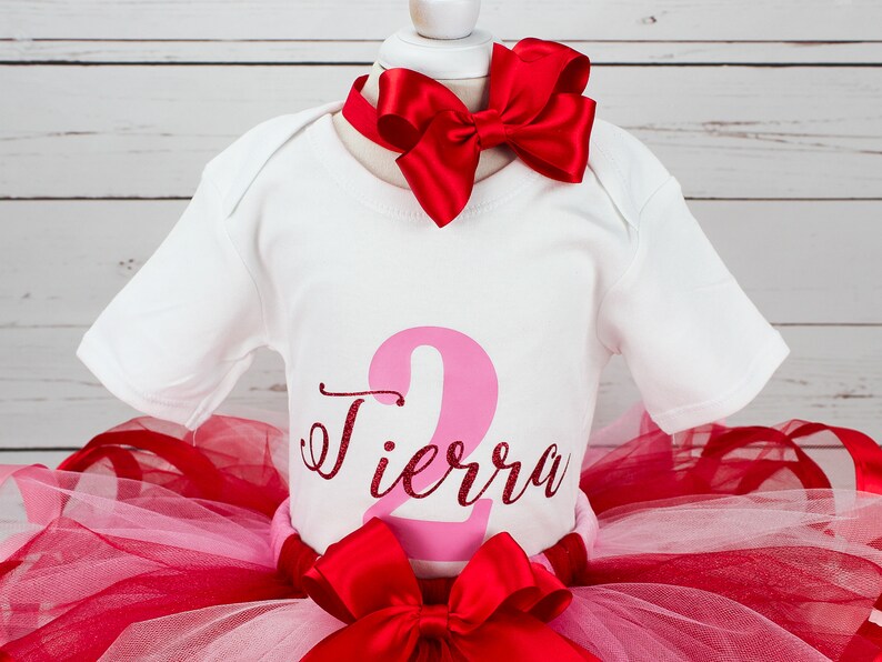 2nd Birthday Outfit Girl 2nd Birthday Party Dress 1st Birthday Outfit Girl First Birthday Personalized 2nd Birthday Gift for Toddler Girl image 2